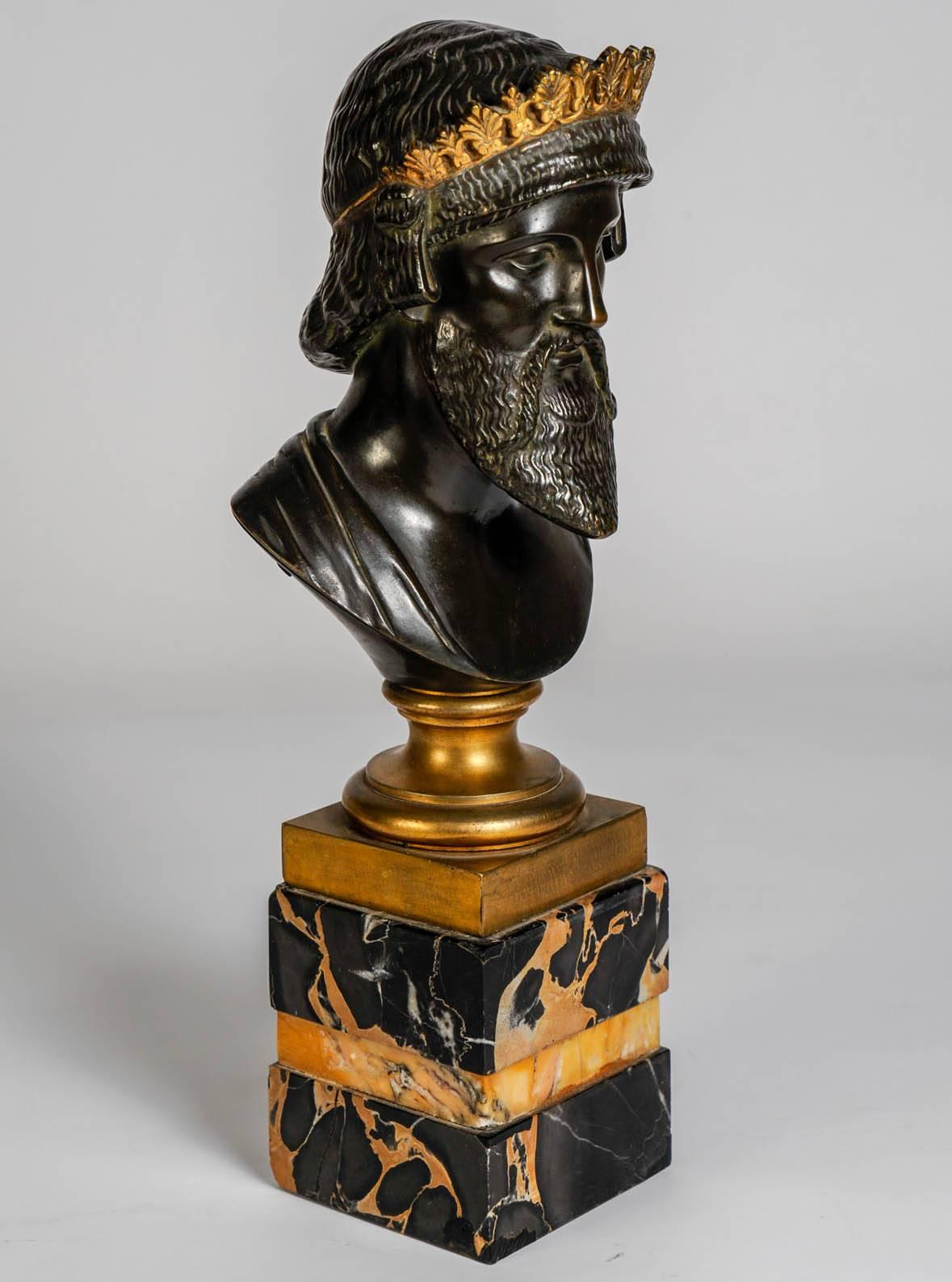 Fine XIX secolo Busto di un filosofo greco del XIX secolo in vendita