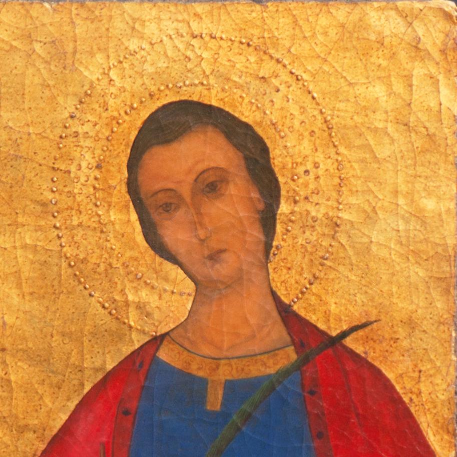 'Christ Pantocrator with Mary & St. John', Theotokos, Greek Orthodox, Christian For Sale 1