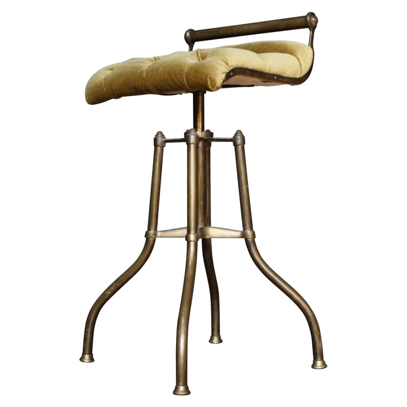 19th Century C. H. Hare Cast and Tubular Brass Adjustable Music Cello ...