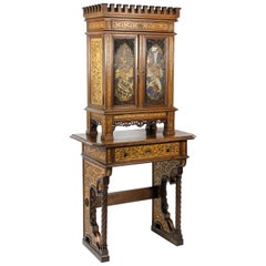 Gabinete del siglo XIX de un oficial del ejército imperial K&K, Austria, hacia 1880