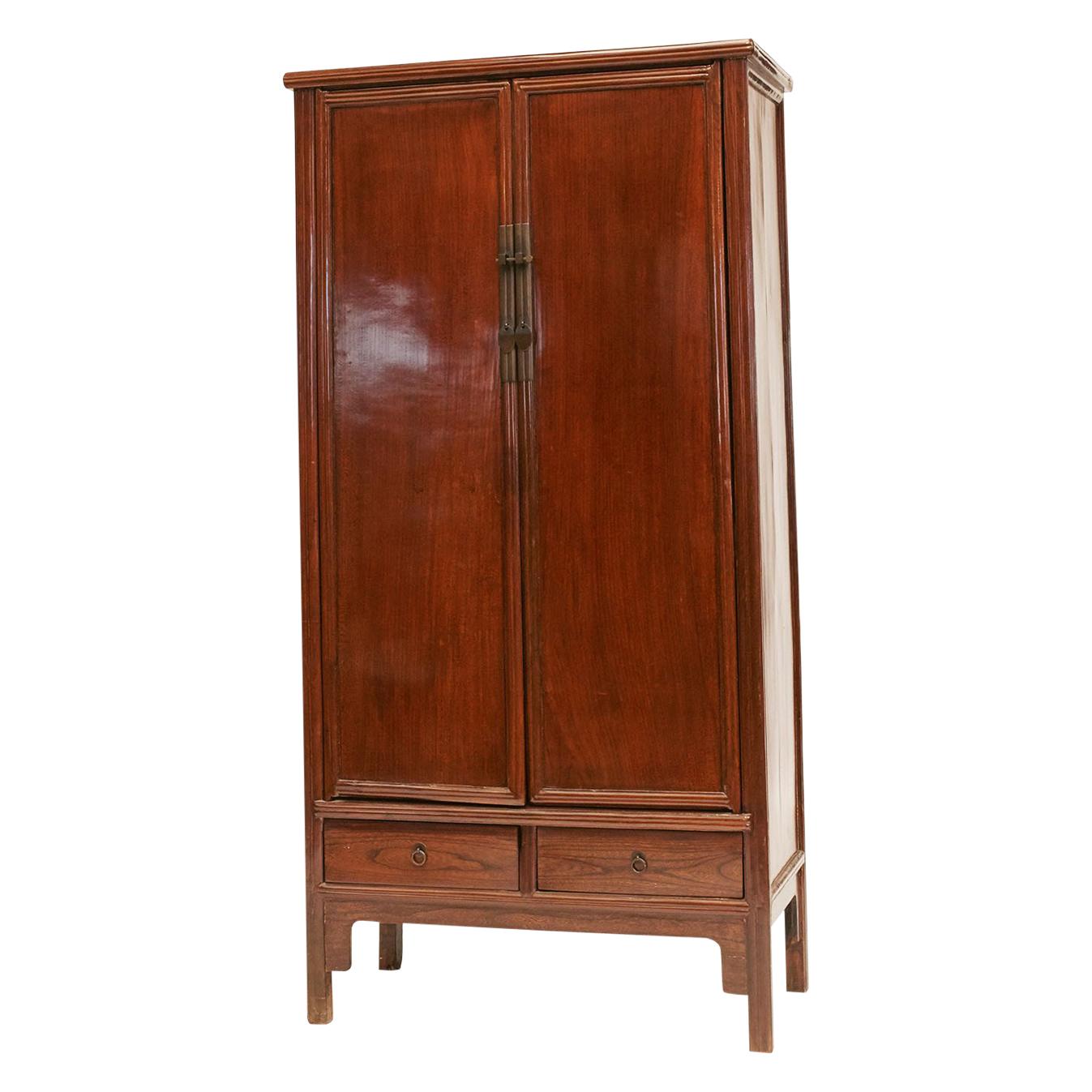 19th Century Elm Cabinet , Ming style For Sale