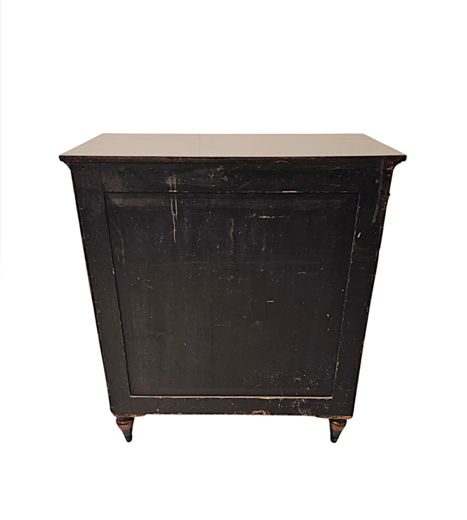 19th Century Cabinet with Brass Grille and Mounts For Sale 6