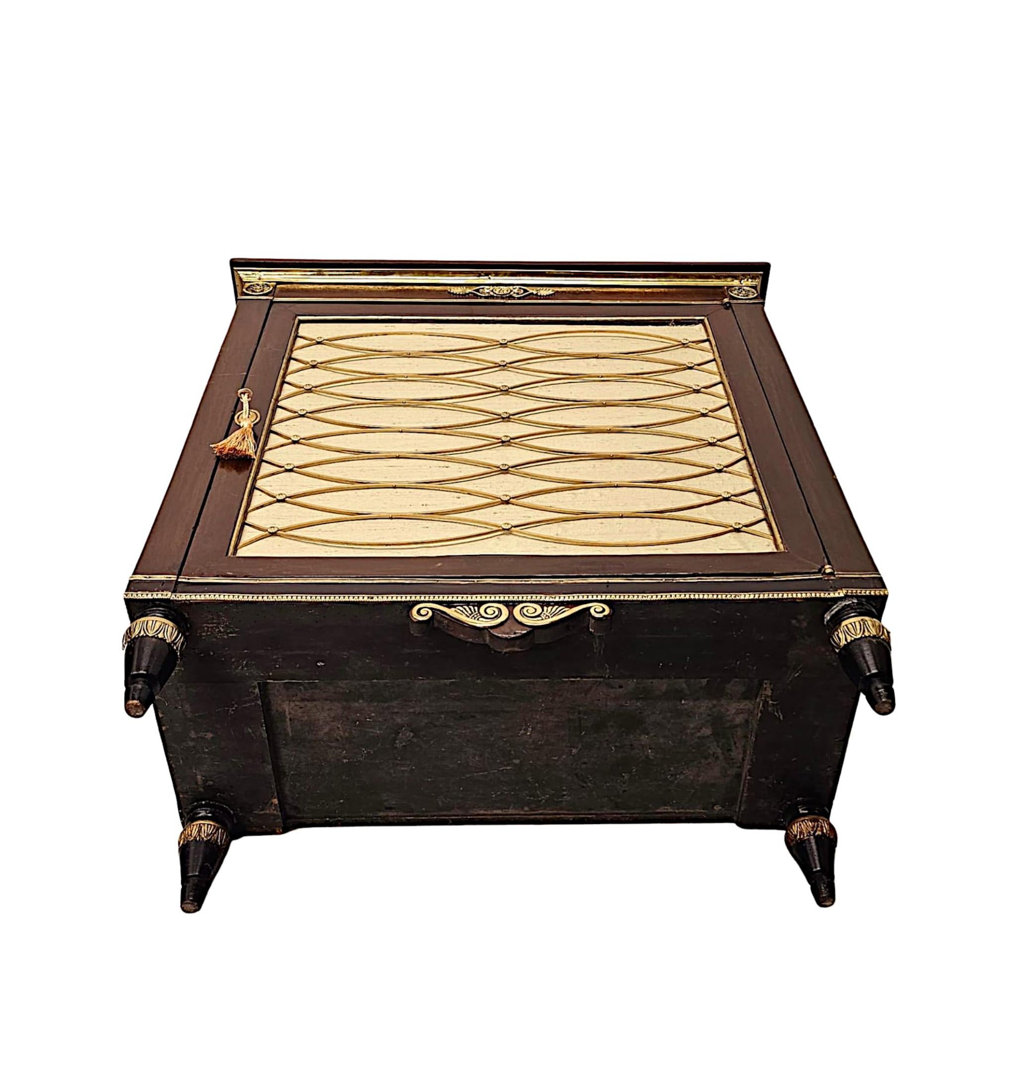 19th Century Cabinet with Brass Grille and Mounts For Sale 5