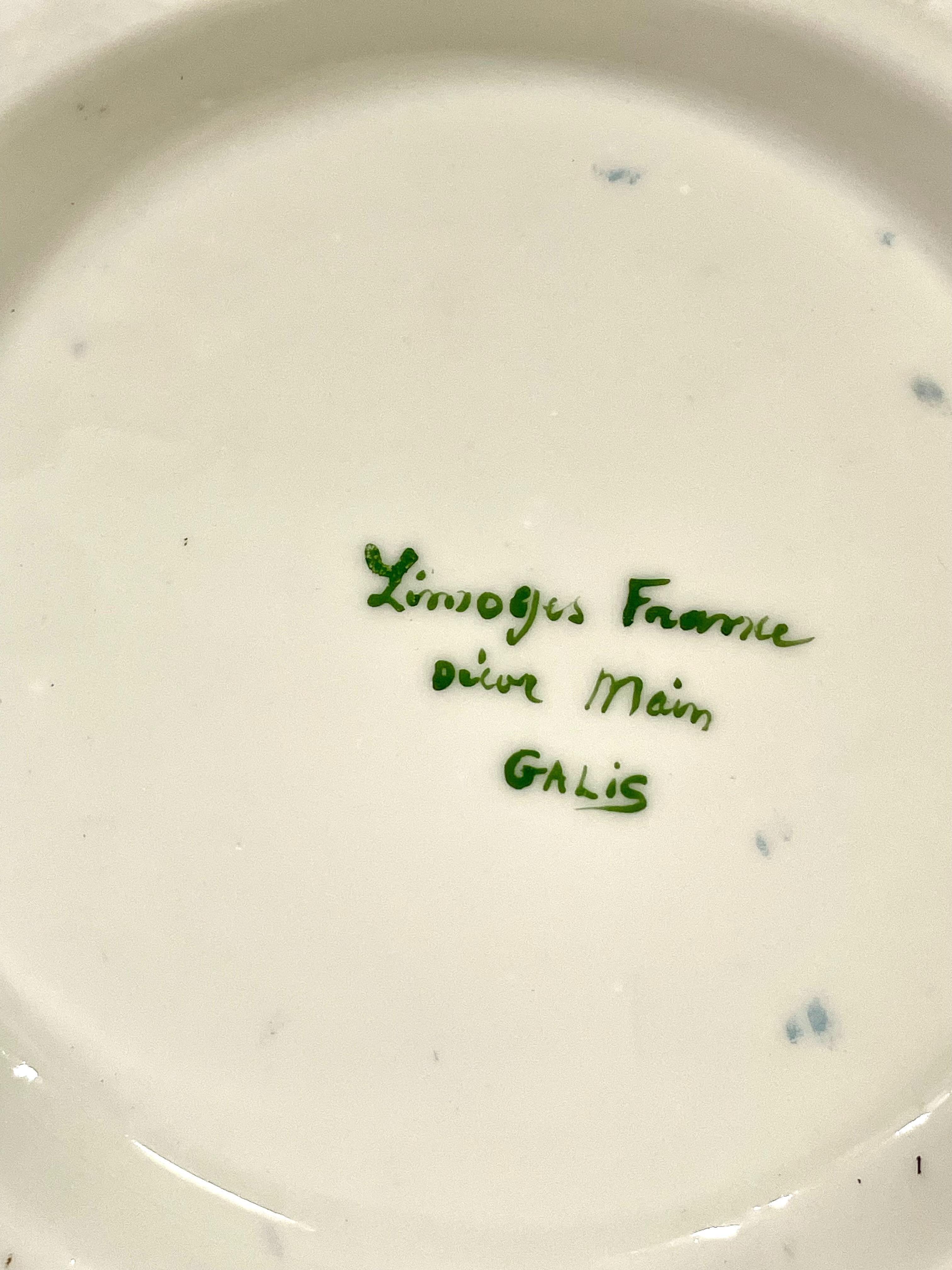 19th Century Limoges Porcelain Cache Pot in a Sèvres Style For Sale 4