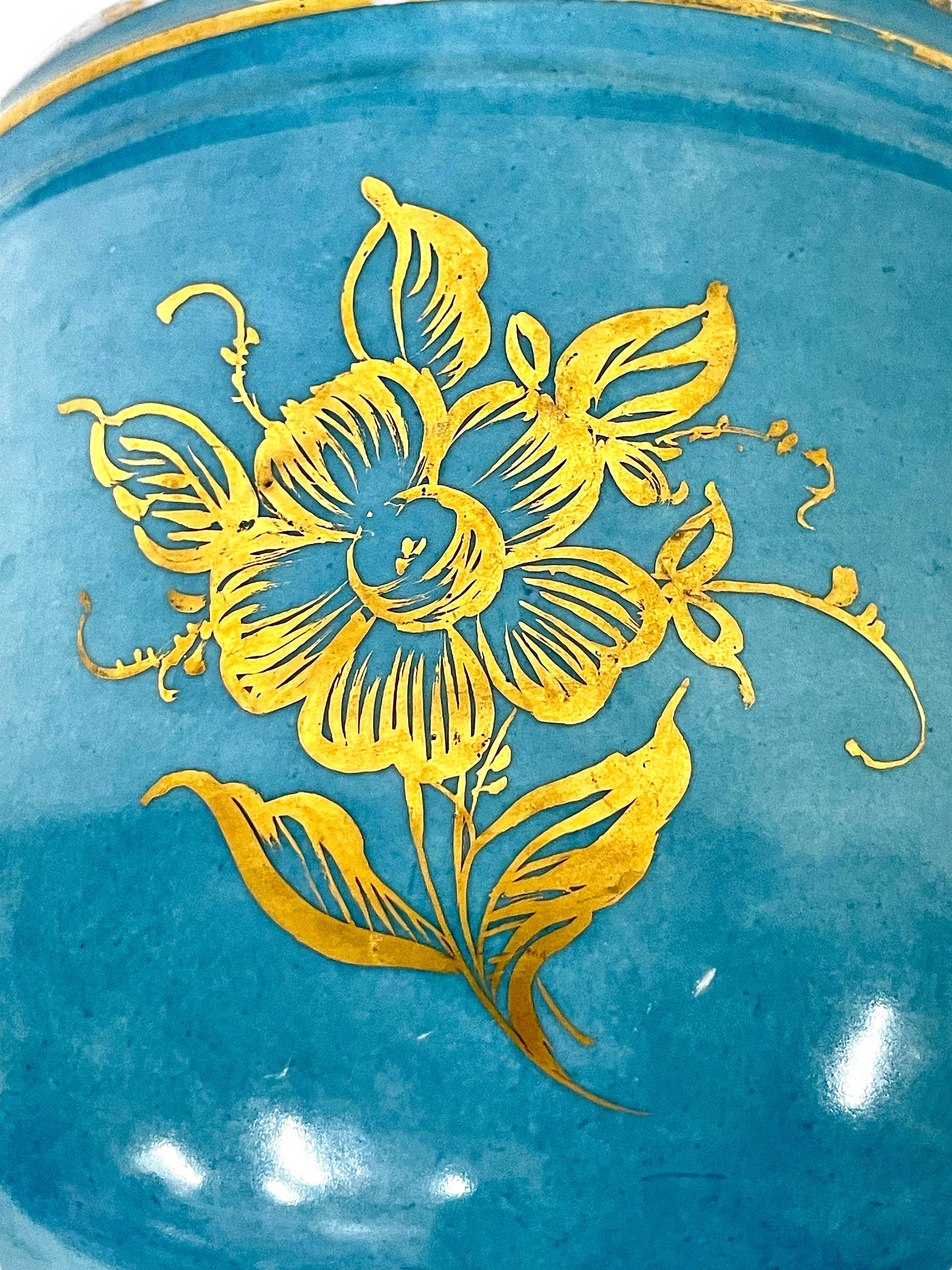 Pot à Cache en porcelaine de Limoges du 19ème siècle dans le style de Sèvres Bon état - En vente à LA CIOTAT, FR