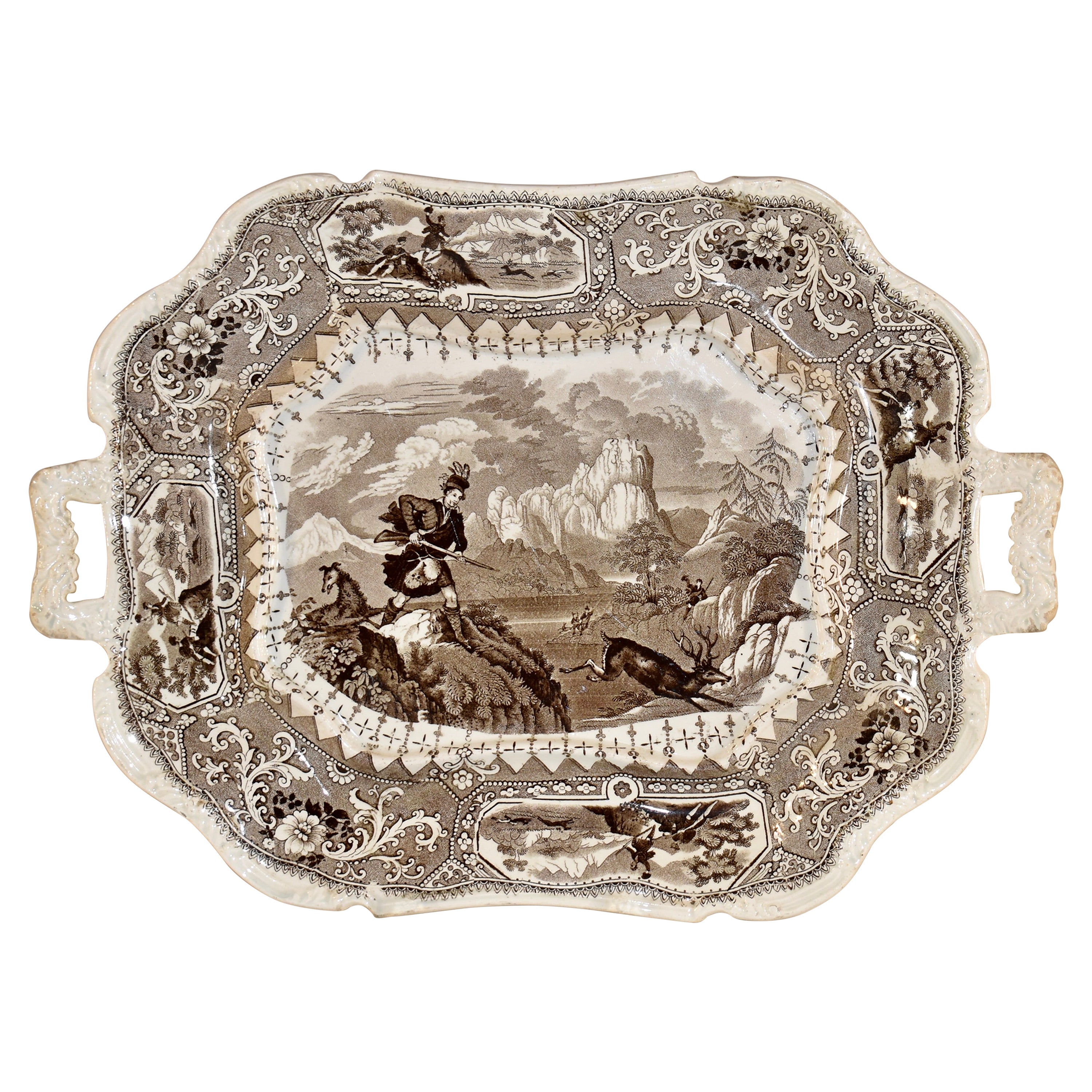 19th Century "Caledonia" Tray by Adams