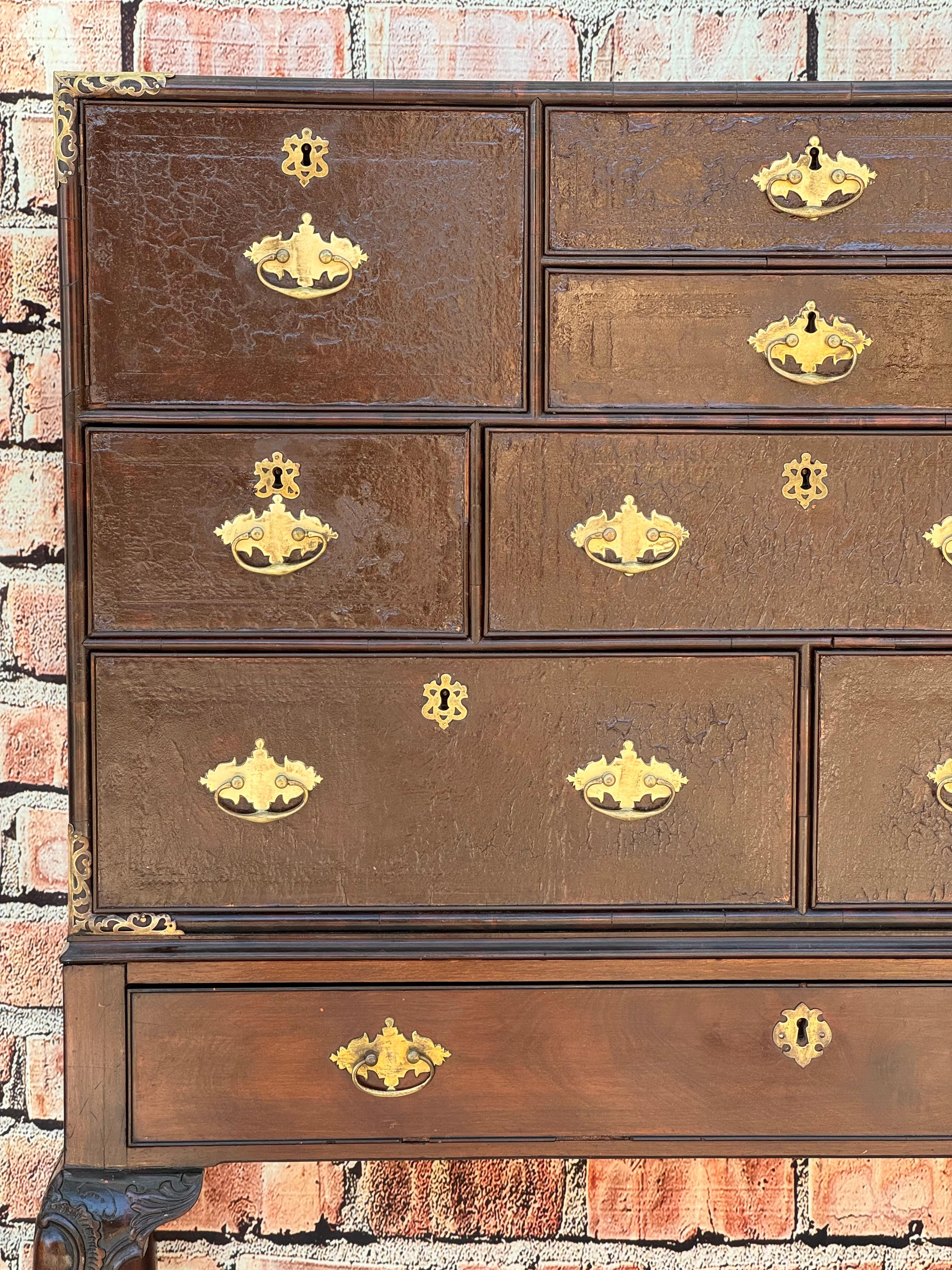 19th Century Campaign Desk Cabinet on Stand For Sale 3