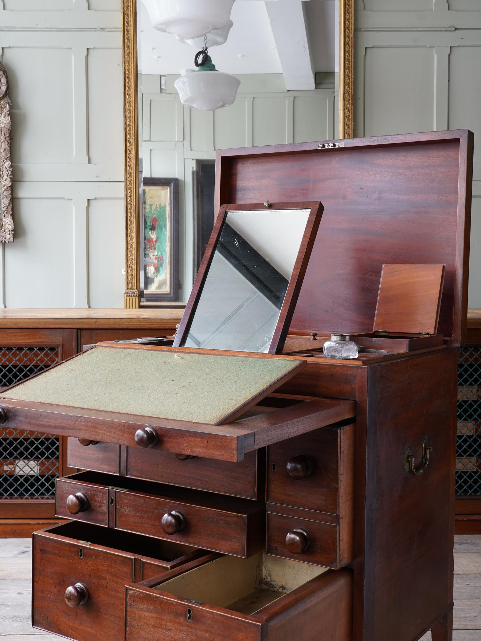 19th Century Campaign Dressing Table 2