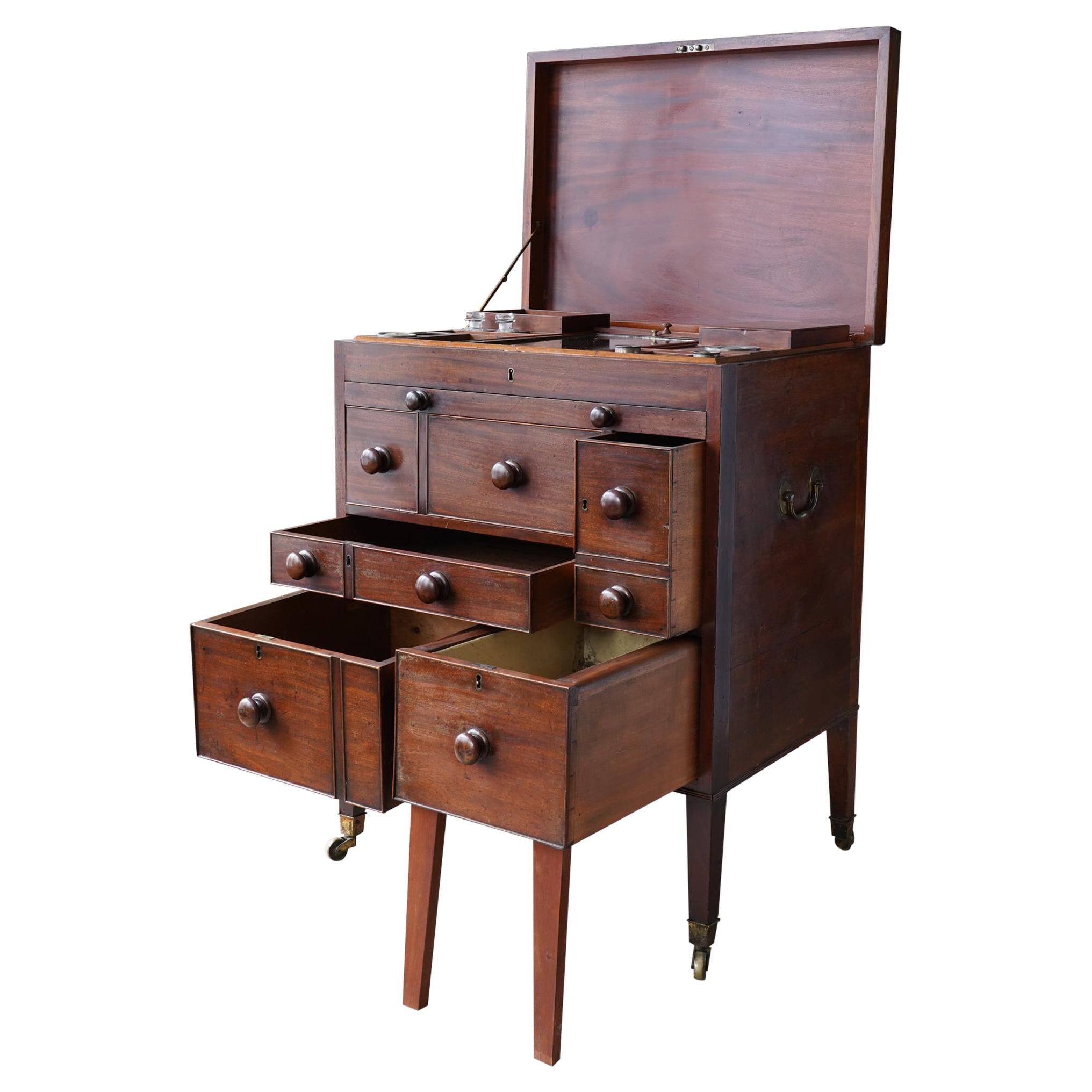 19th Century Campaign Dressing Table