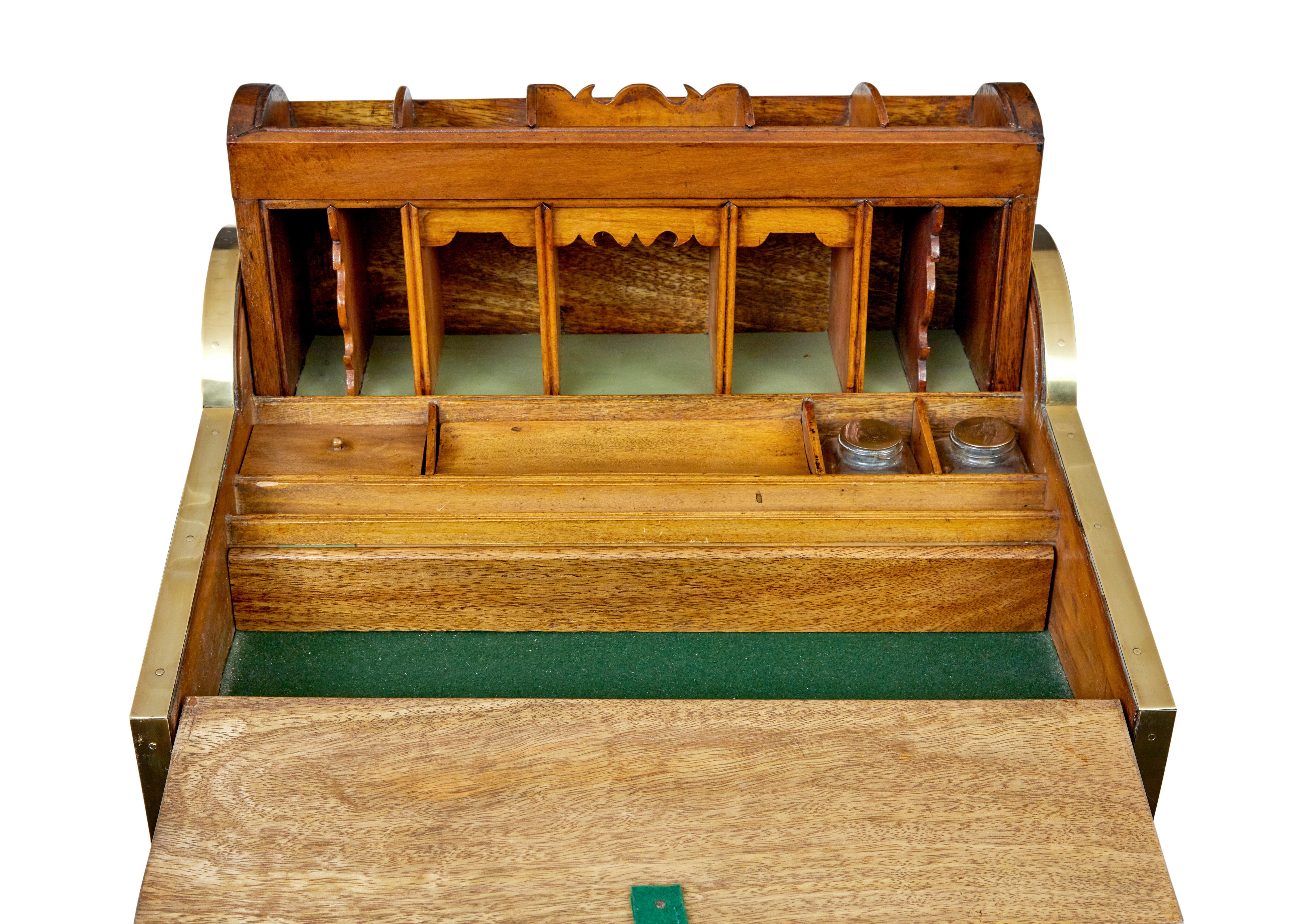 19th century campaign metamorphic camphor writing slope In condizioni buone in vendita a Debenham, Suffolk