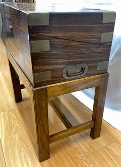 19th century campaign Reading desk on later stand