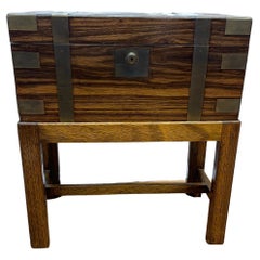 Antique 19th century campaign Reading desk on later stand
