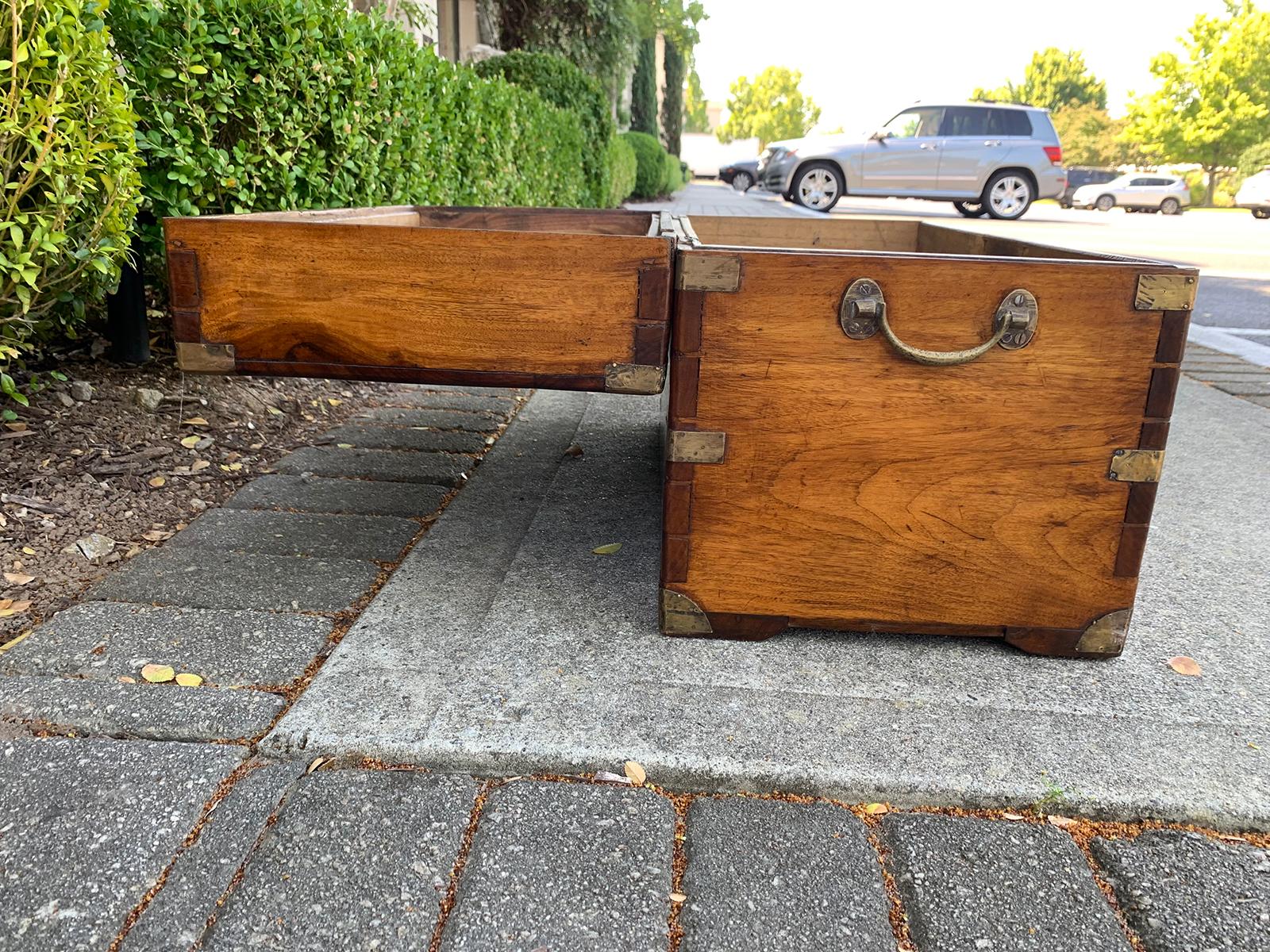 19th Century Campaign Style Camphor Wood Trunk 4