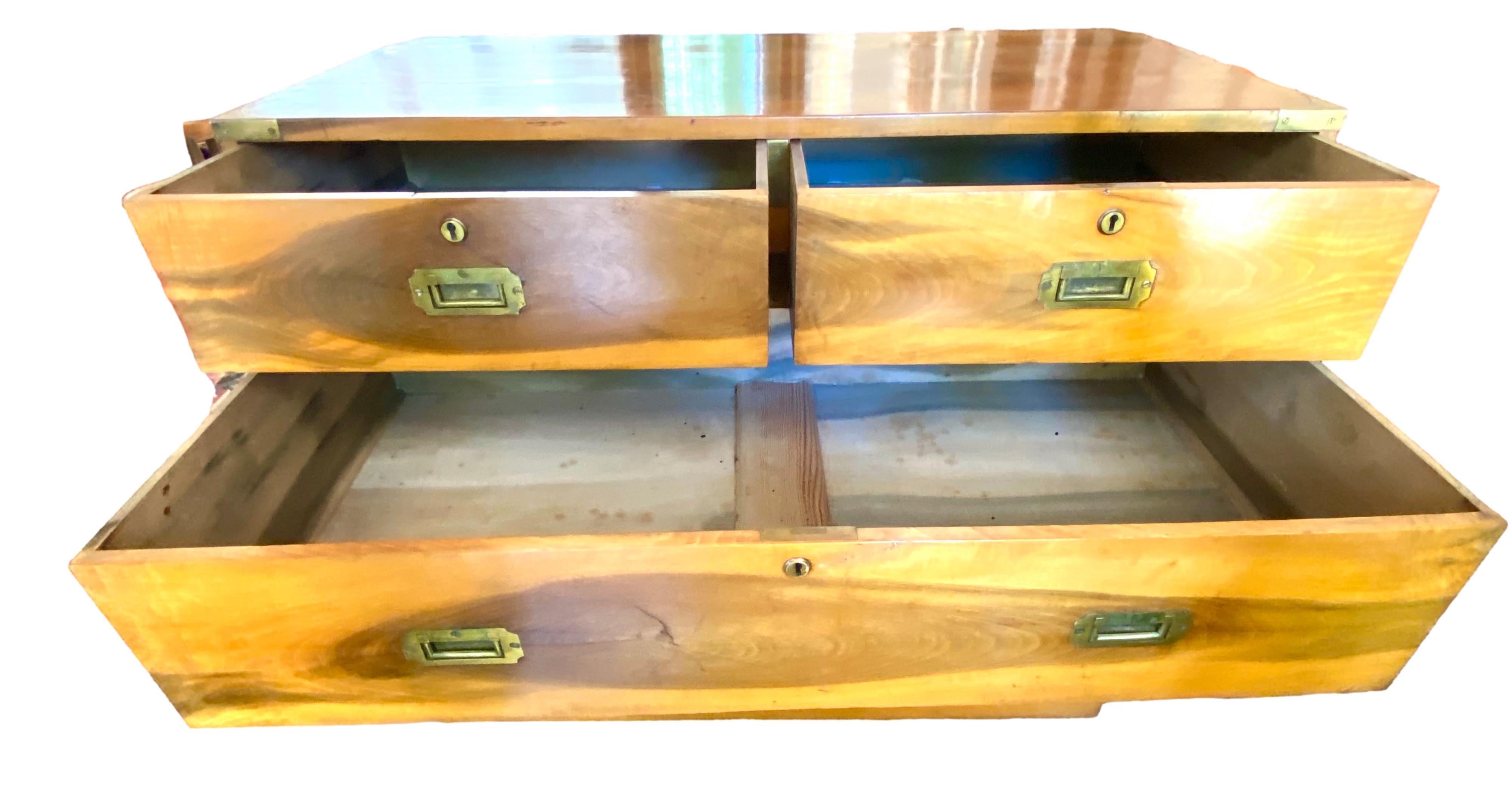 19th Century Camphor Campaign Chest For Sale 6