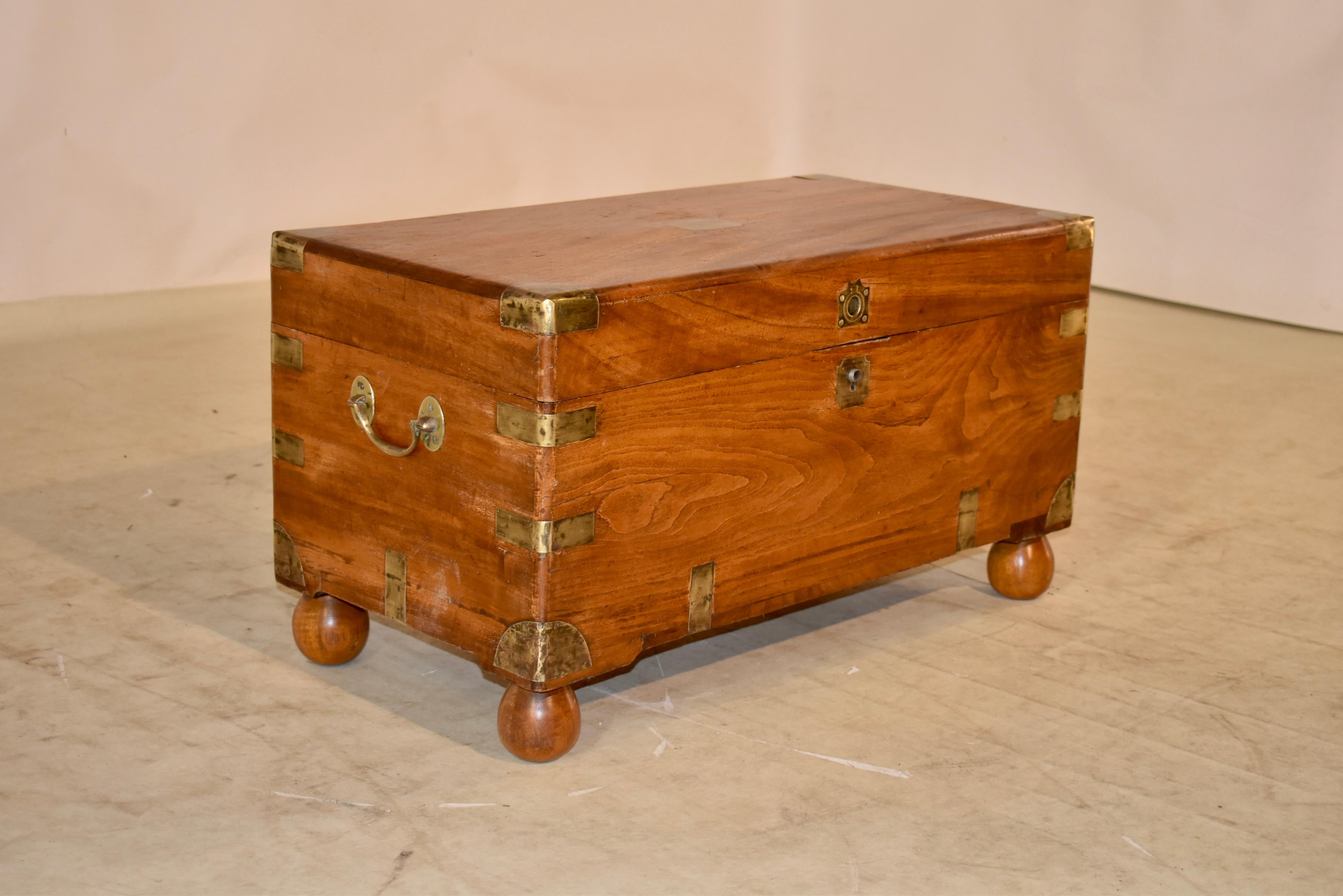 English 19th Century Camphor Campaign Chest