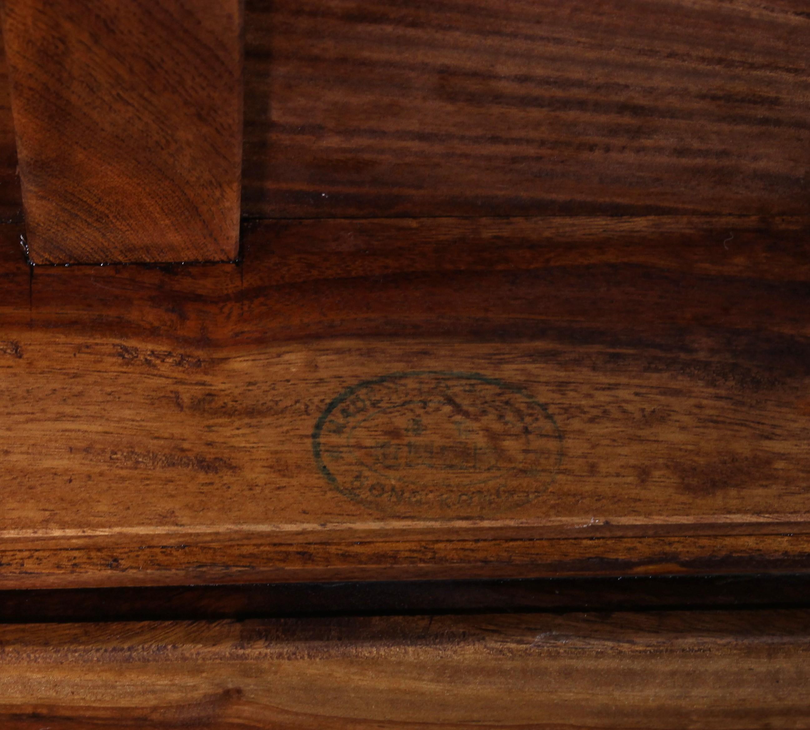 Arcón de Campaña o Marino de Madera de Alcanfor del Siglo XIX - Hong Kong en venta 1