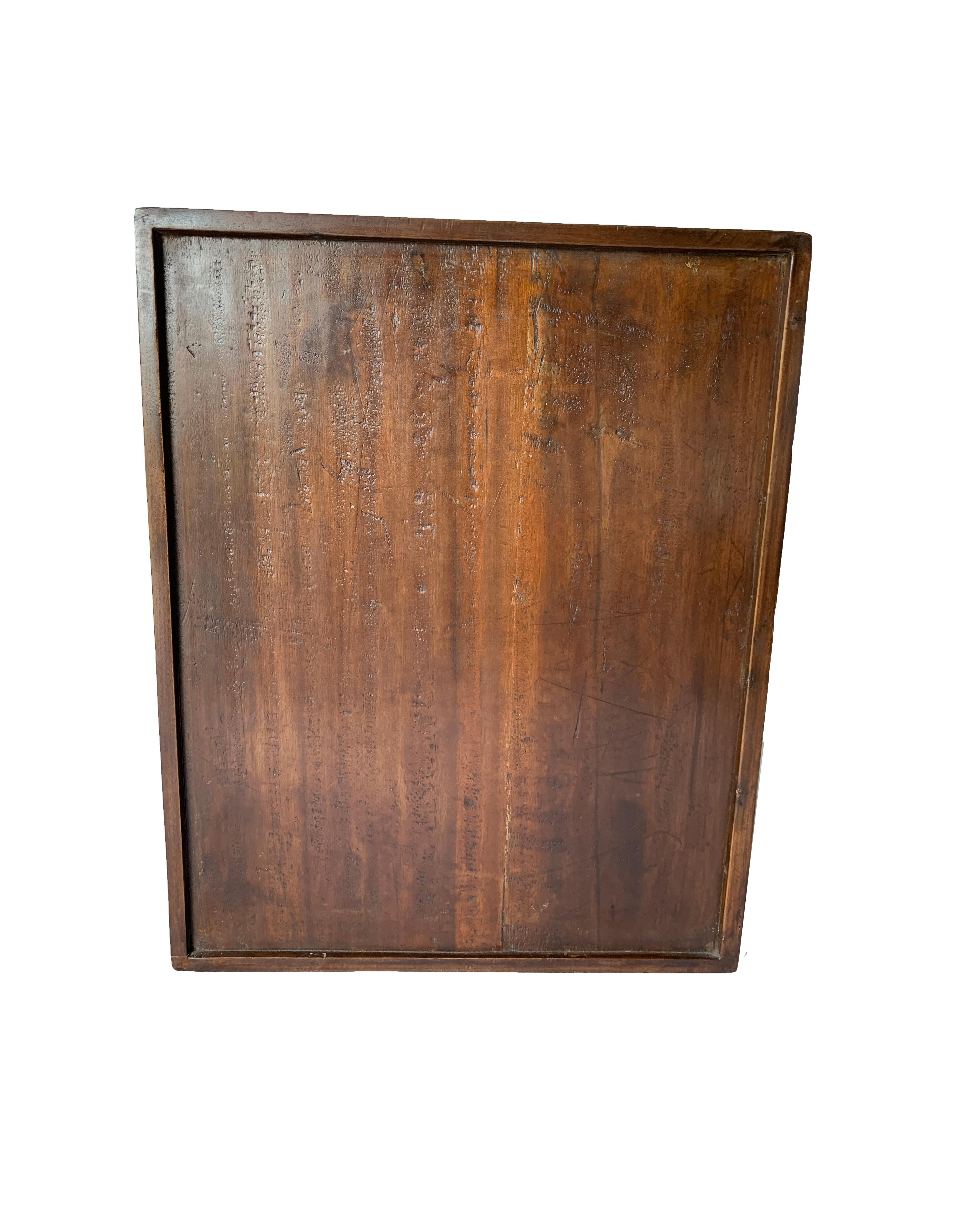 Gabinete / Caja de Documentos de Erudito Chino Lacado en Madera de Alcanfor, 'Dinastía Qing en venta 6