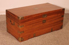 19th Century Camphor Wood Marine / Campaign Chest