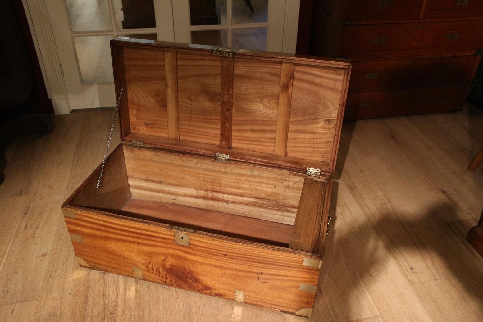 19th Century Camphor Wooden Box 1