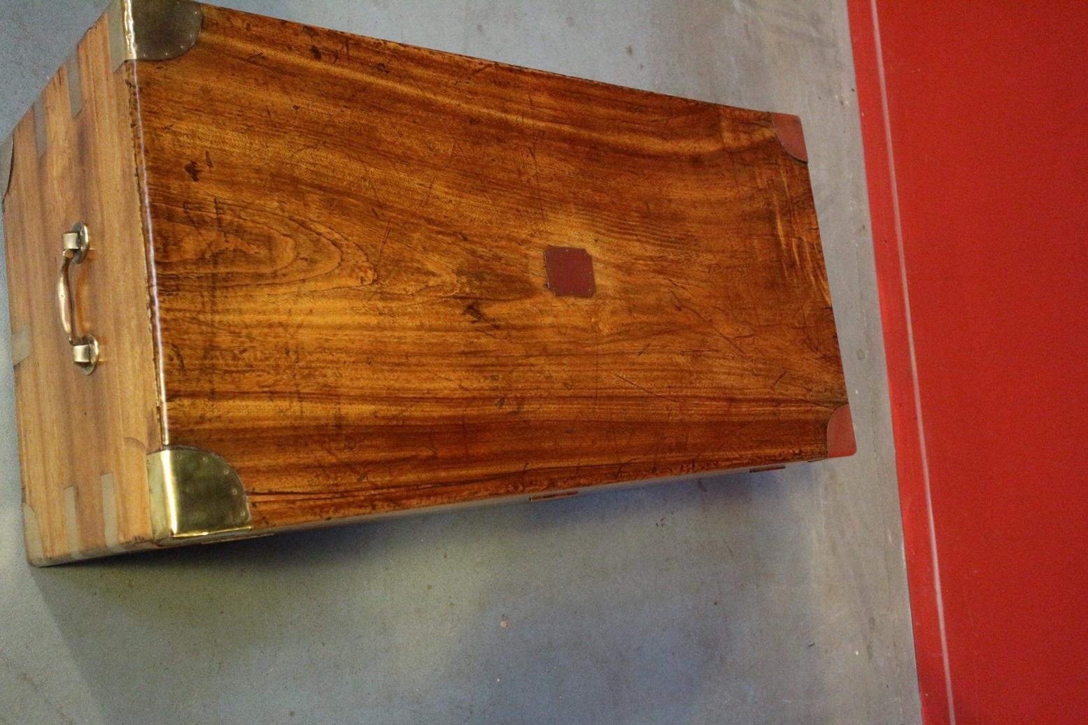 19th Century Camphor Wooden Box 4