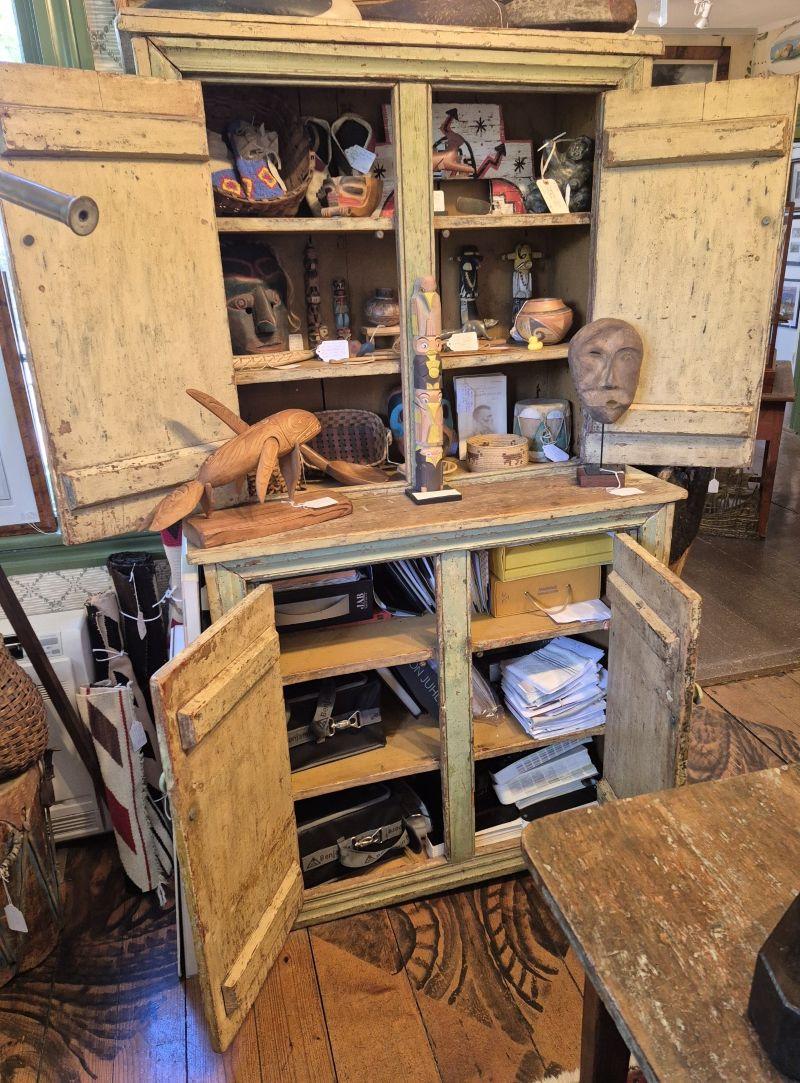 19th Century Canadian Step Back Cupboard For Sale at 1stDibs