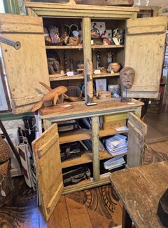 19th Century Canadian Step Back Cupboard