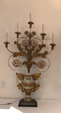 19th Century Candelabra Table Lamp