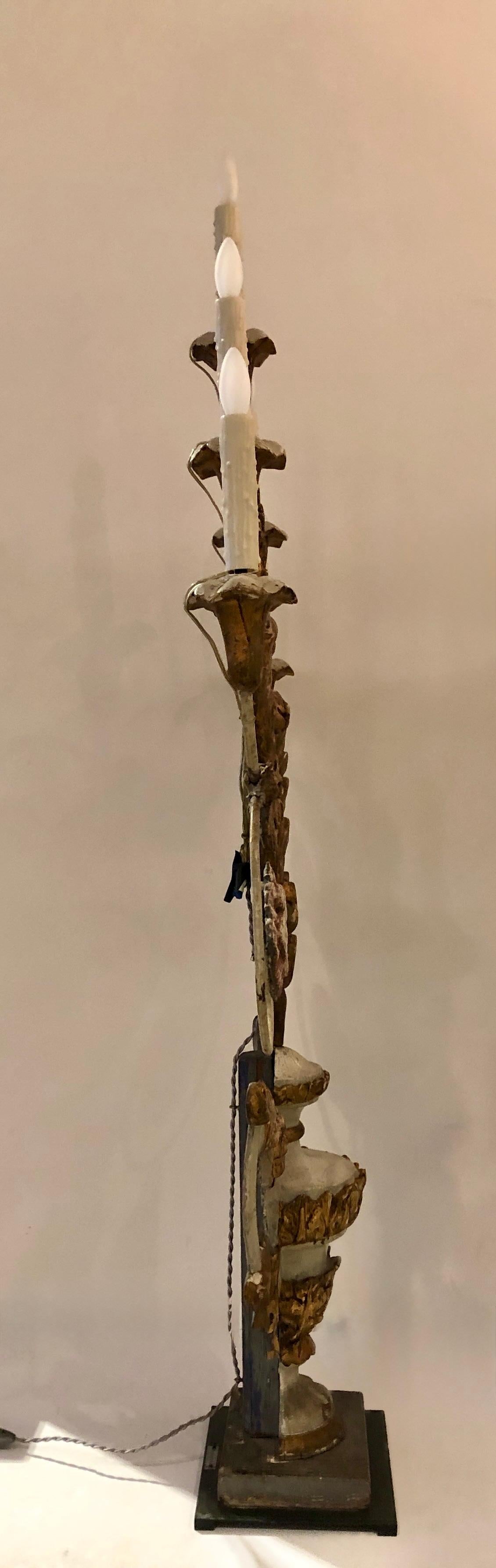 19th Century Candelabra Table Lamp For Sale 3