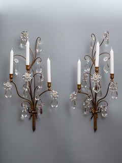 19th century candle wall lamps
