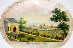 Pantalla de candelabro Viena del siglo XIX de Balthasar Wigand Madreperla