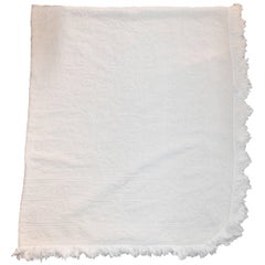 19th Century Candlewick Spread with Fringe