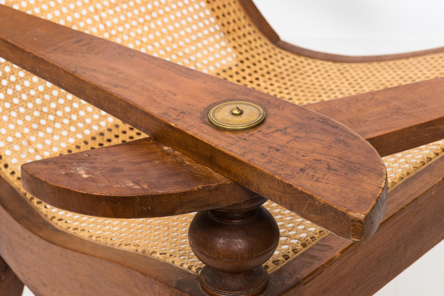19th Century Caned Plantation Chair 5