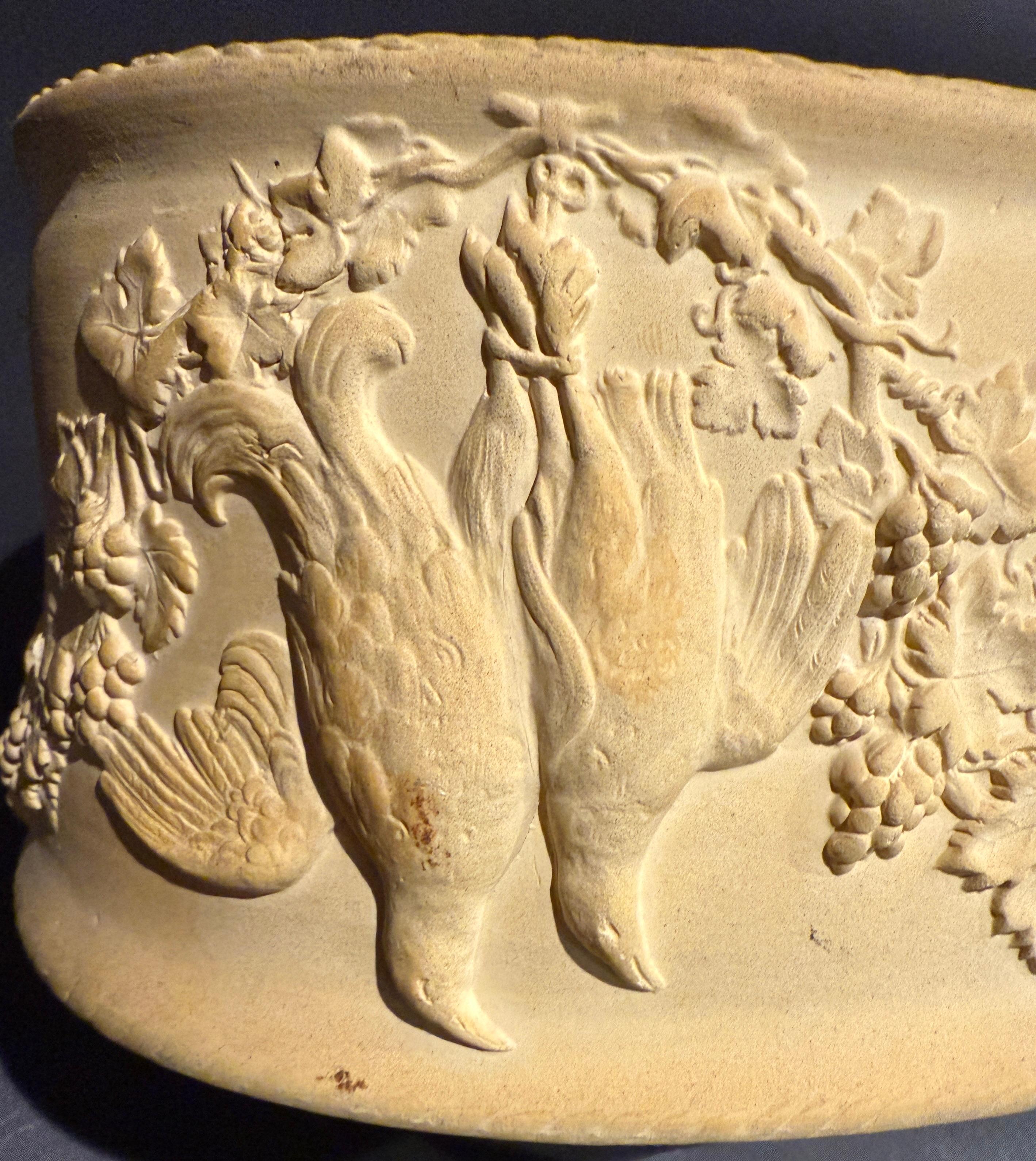 Plat à tarte à gibier en caneware du 19e siècle en vente 3