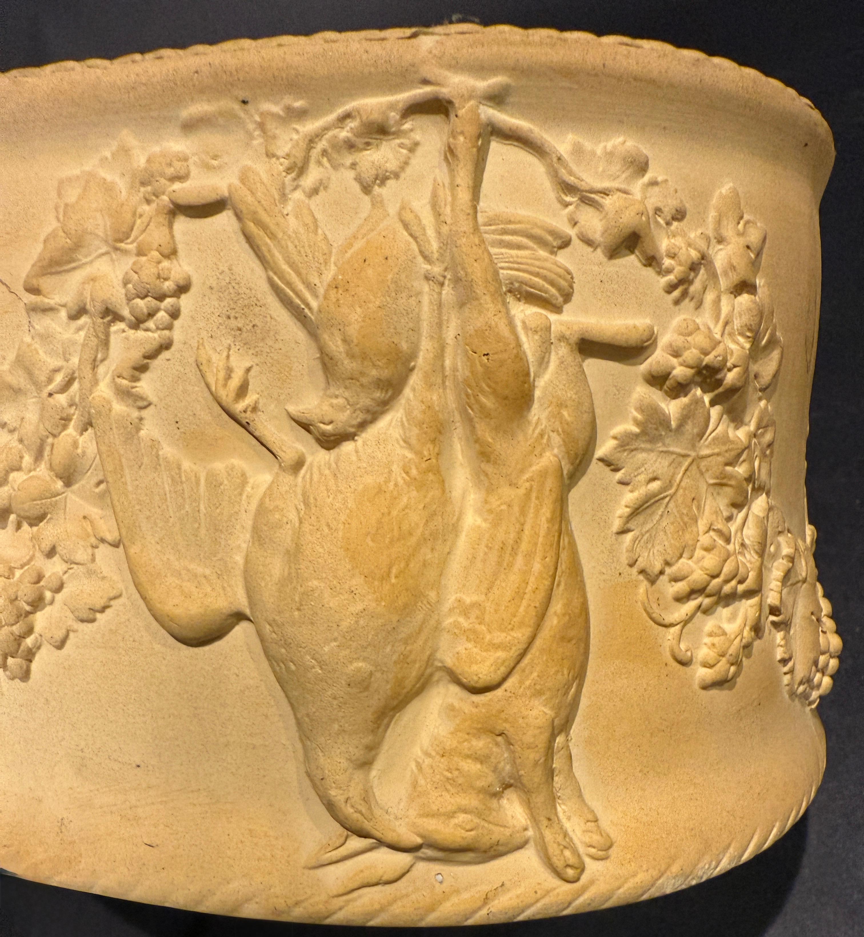 Céramique Plat à tarte à gibier en caneware du 19e siècle en vente