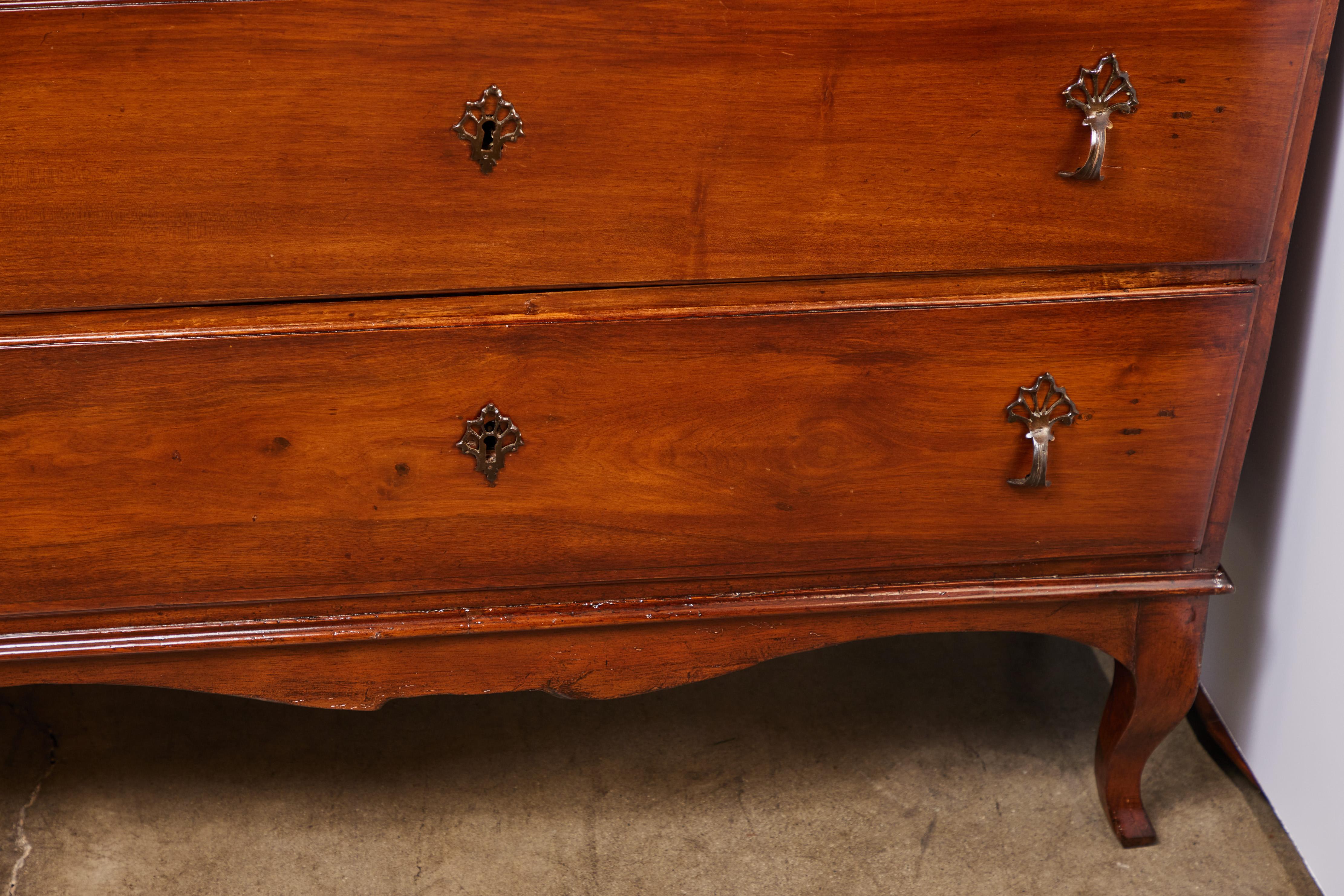 Bronze 19th Century, Canted Corner Commode For Sale