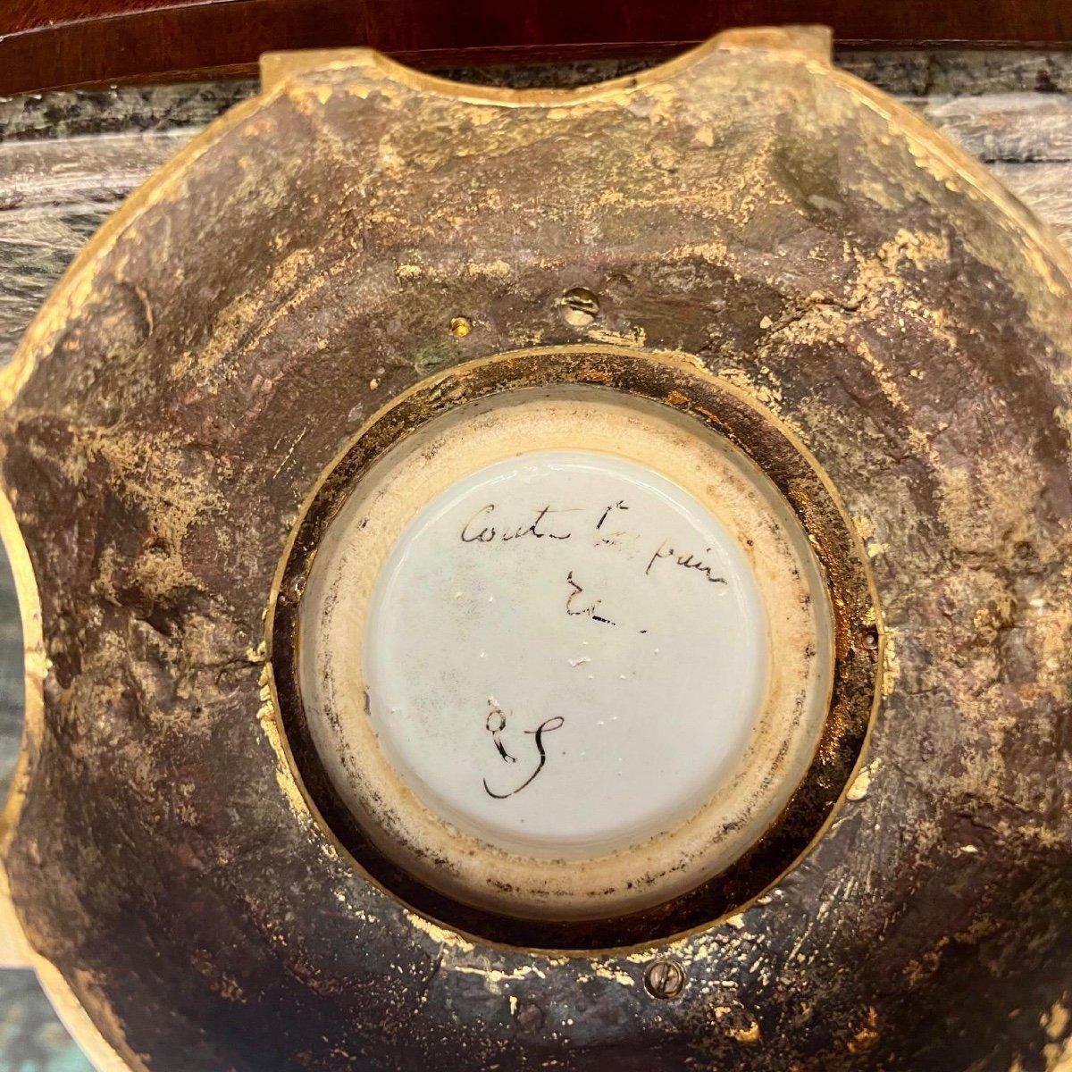 19th Century Canton Porcelain Vase Mounted on Gilt Bronze  For Sale 5