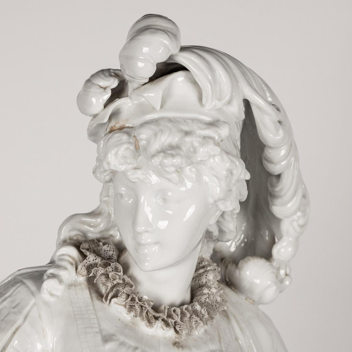 19th Century Capodimonte White Porcelain Figures, c.1890 For Sale 13