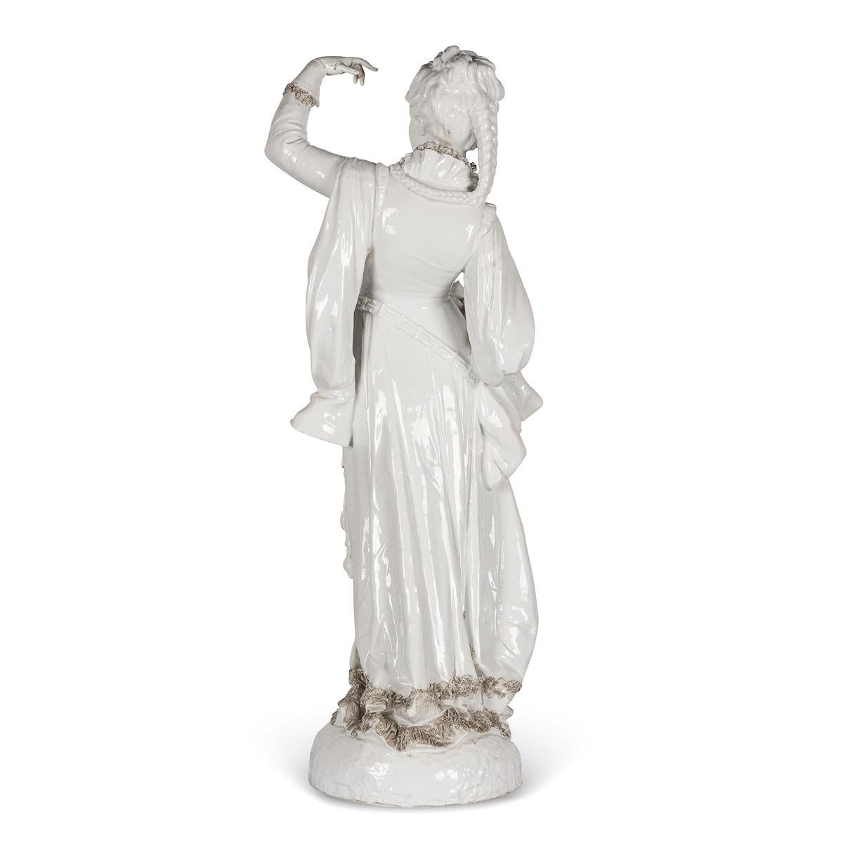 Italian 19th Century Capodimonte White Porcelain Figures, c.1890 For Sale