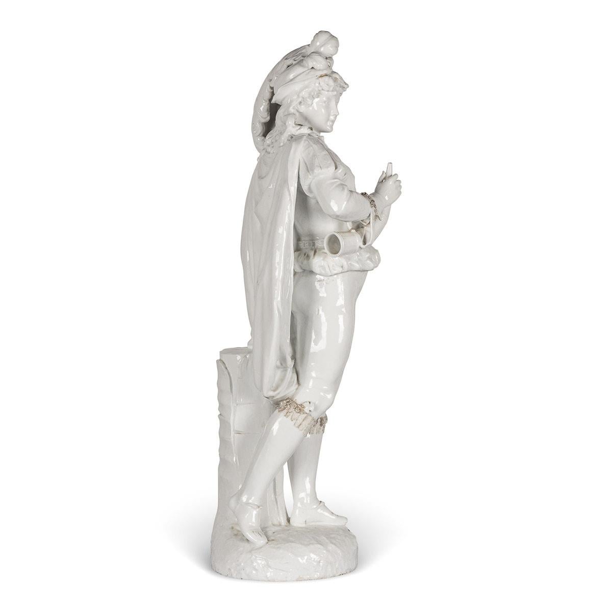 19th Century Capodimonte White Porcelain Figures, c.1890 For Sale 4