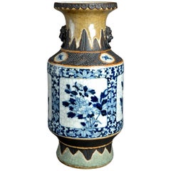 19th Century Carackleware Porcelain Vase