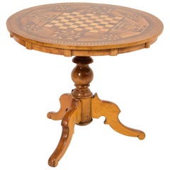 19th Century Card Table Walnut, circa 1850-1860 19th Century Card Table Walnut, circa 1850-1860