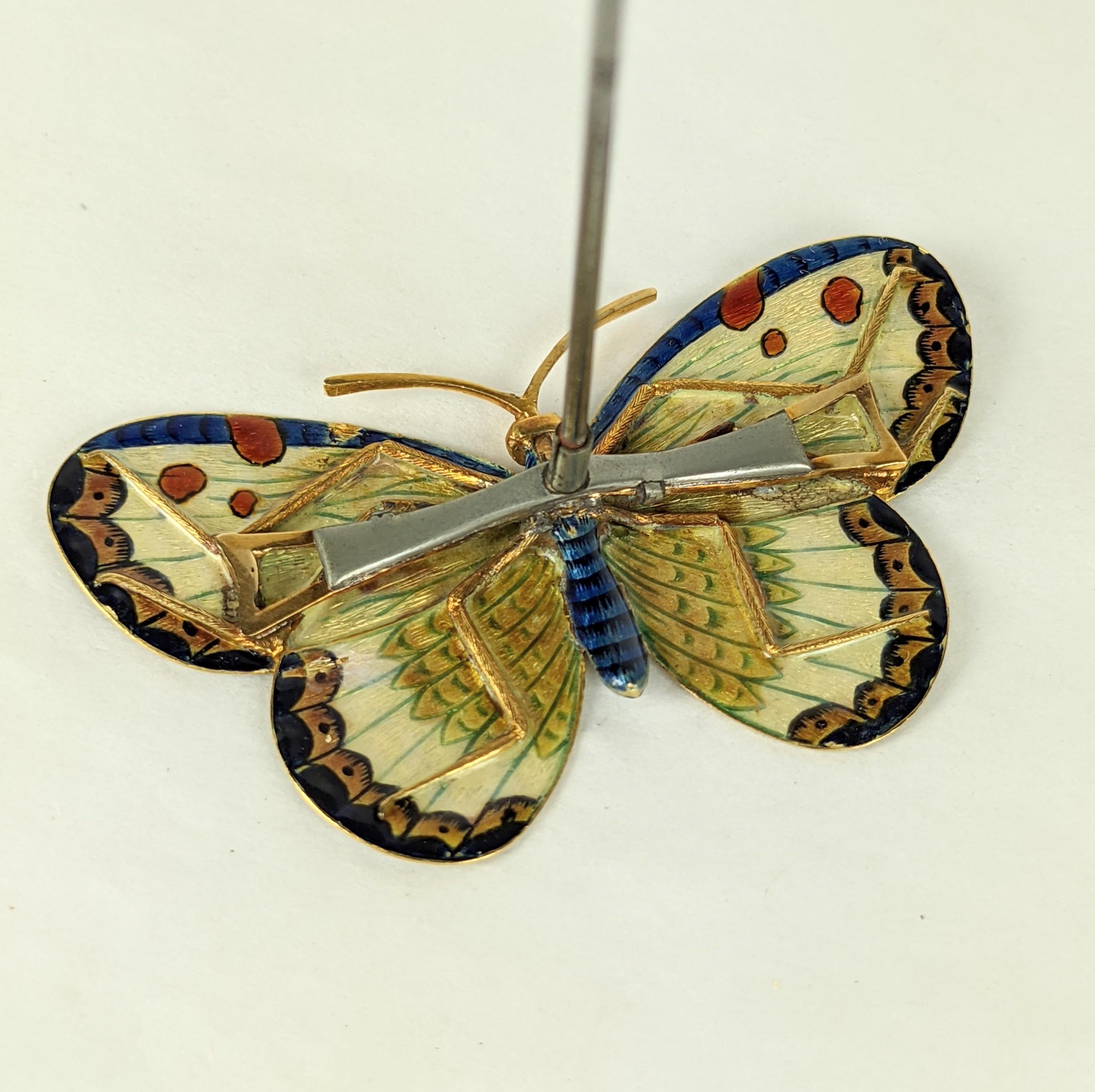 19th Century Carlo Guiliano Enamel Butterfly For Sale 3