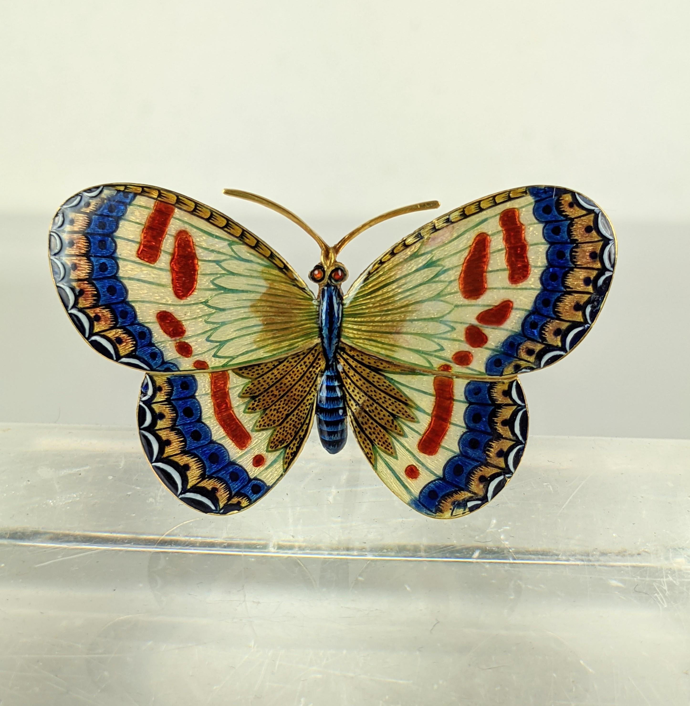 19th Century Carlo Guiliano Enamel Butterfly For Sale 8