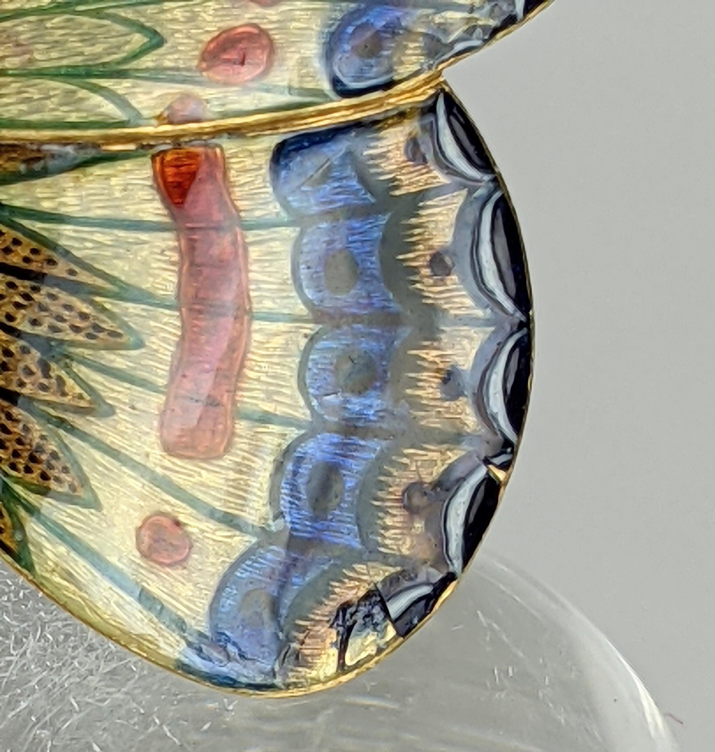 Carlo Guiliano papillon en émail du 19ème siècle en vente 12