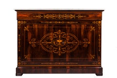 Commode du XIXe siècle en bois de roi marqueté par Albert Albrecht