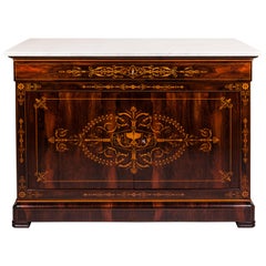19th Century Carlo X Kingwood Inlaid by Albert Albrecht Commode