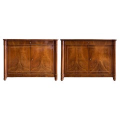 19th Century Carlo X walnut and lemon sideboards