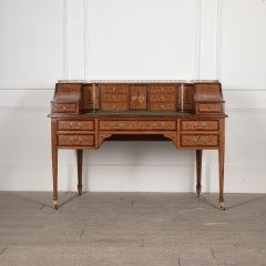 19th Century Carlton House Satinwood Desk