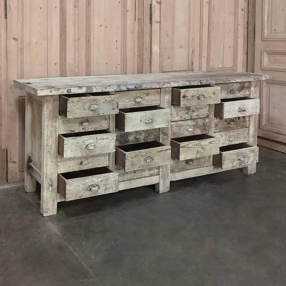 Late 19th Century 19th Century Carpenter's Workbench with Drawers