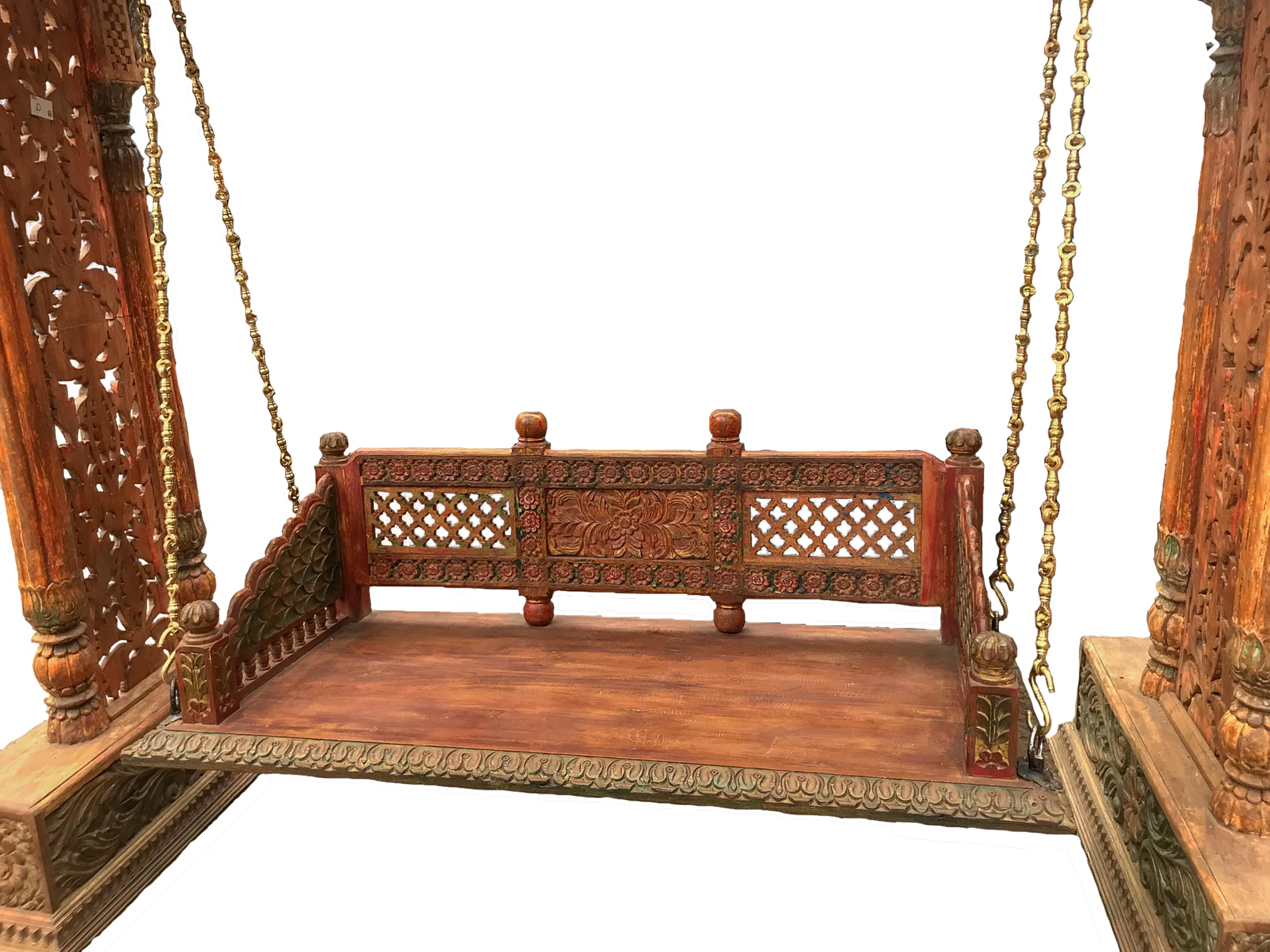 wooden swing indian style